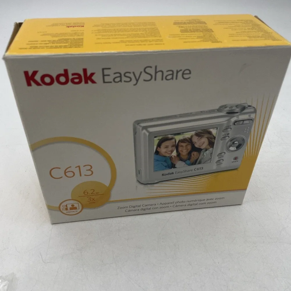Kodak Easy Share C613 6.2 MP Digital Camera 3X Zoom+Battery+CD+SD Card+Manuals